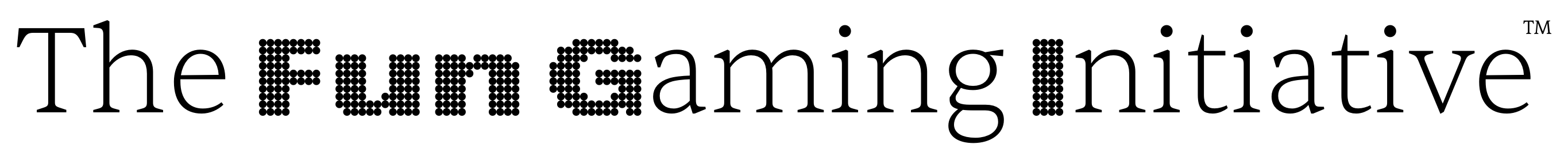The Fun Gaming Initiative logo strip
